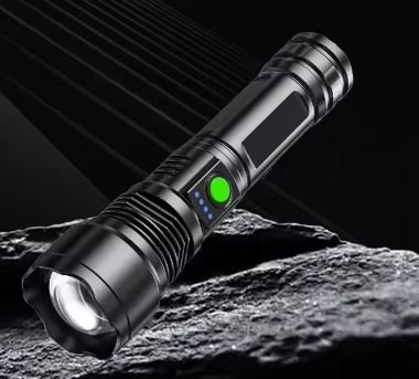 Strong Light LED Flashlight Outdoor Patrol & Night Fishing USB Charging Long Range Portable Handheld Lighting